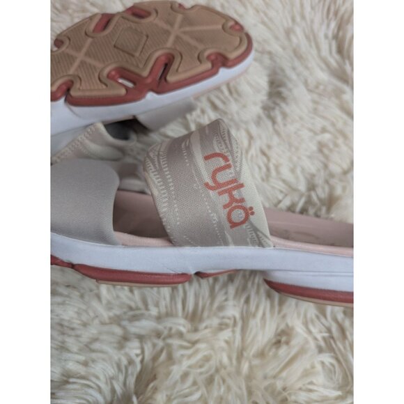 Ryka DIVA Pink Slip-On Sandals Size 8 Fabric Upper Lightweight Casual Slides - Picture 6 of 10